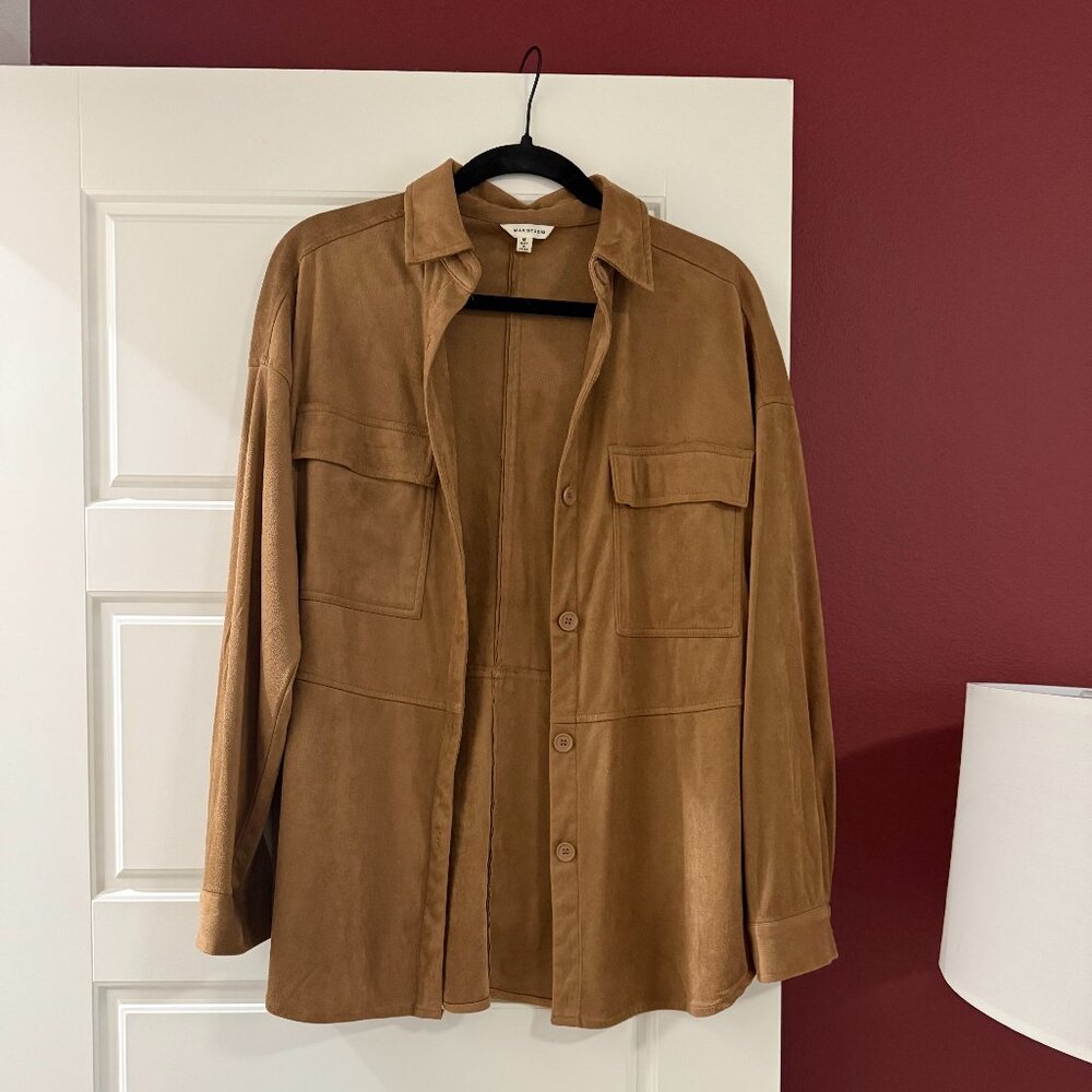 Max Studio Suede-like Shacket